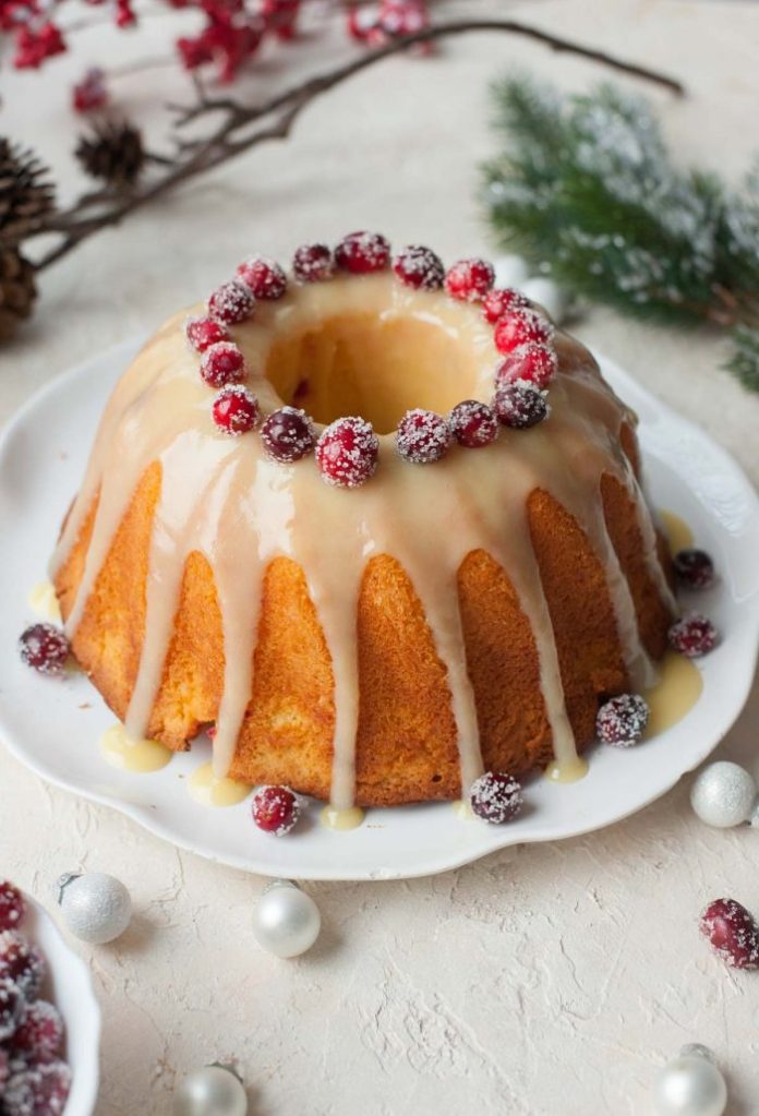Reading Pride & Prejudice with the BBC miniseries: Bake this Cranberry Orange Bundt Cake at Everyday Delicious to celebrate the wedding in Episode 6
